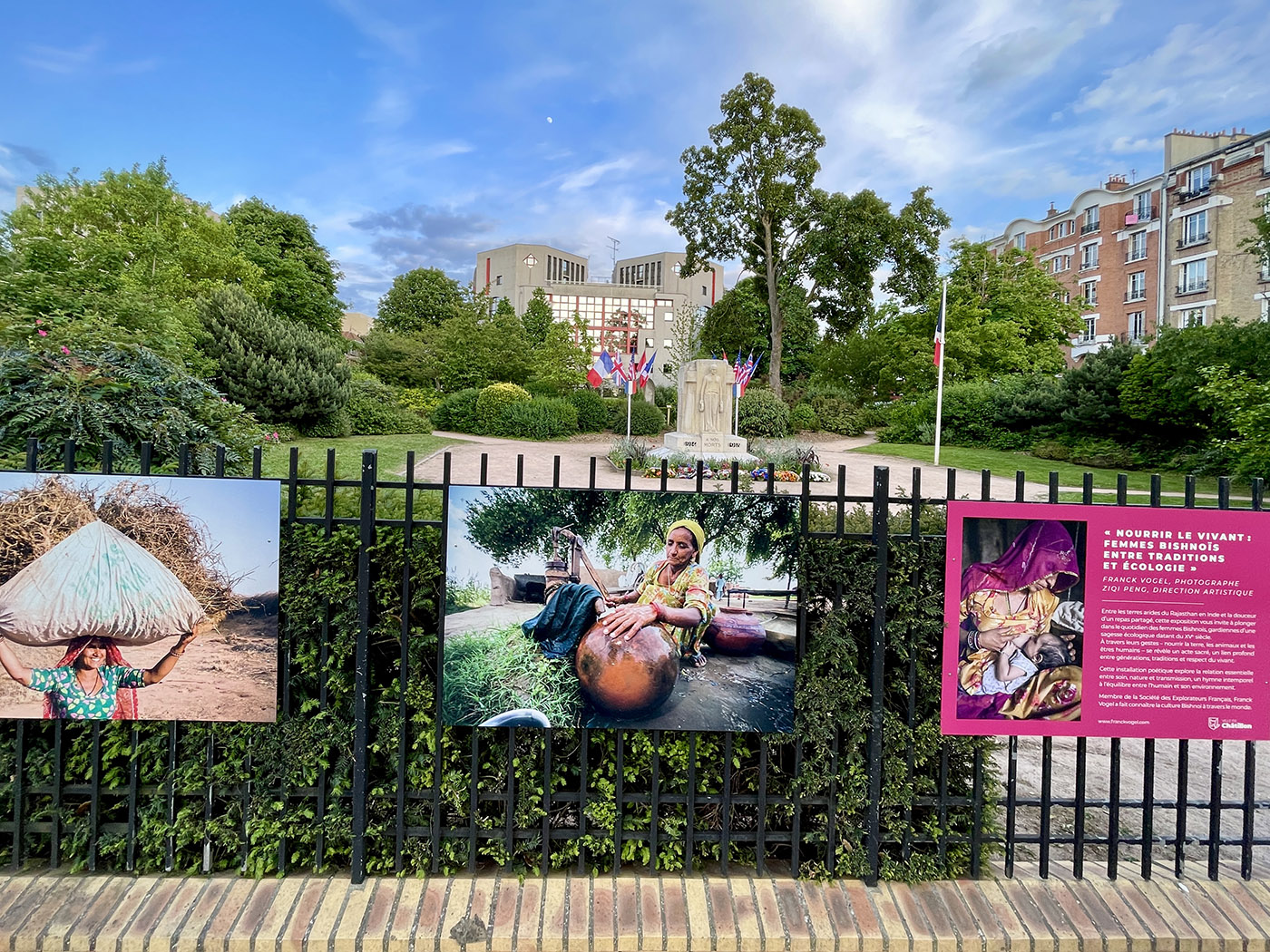 Exhibition Nourishing Life: The Bishnoi Women in Châtillon, France.