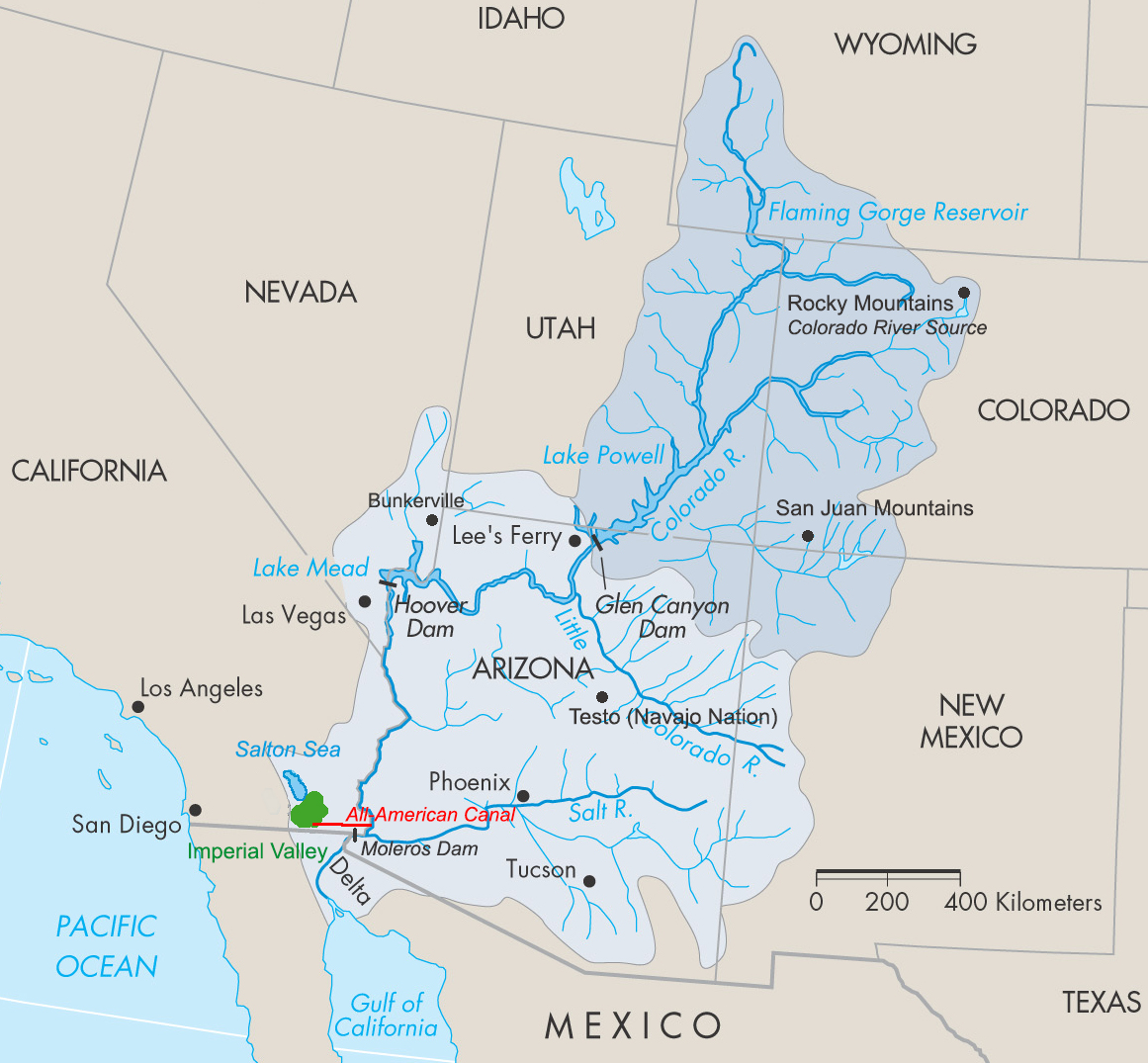 Carte du Colorado