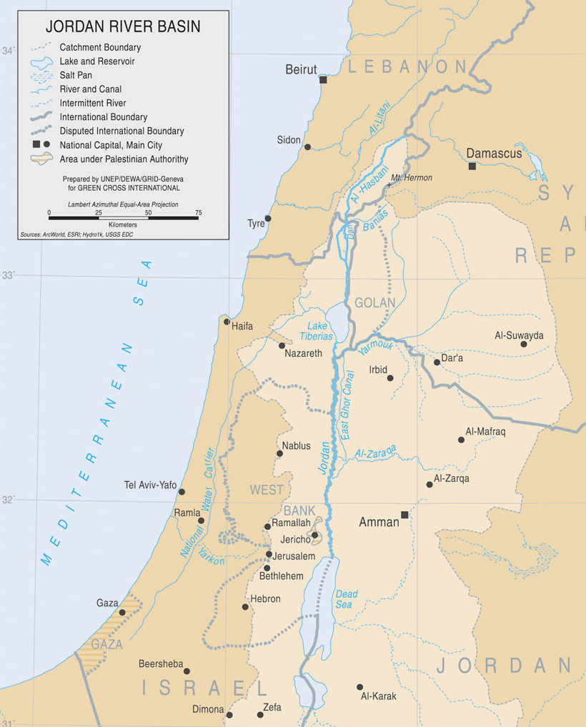 Jordan River World Map