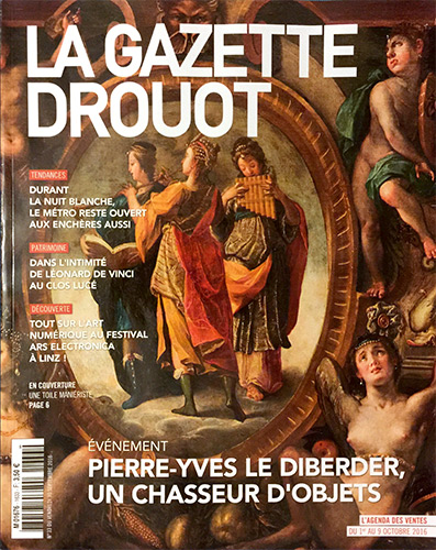 La Gazette Drouot - Portrait du mois - 30 sept 2016
