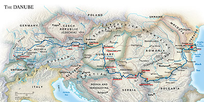 Danube map