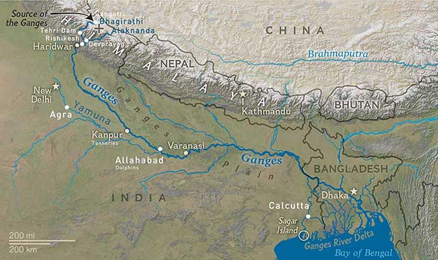 Ganges map